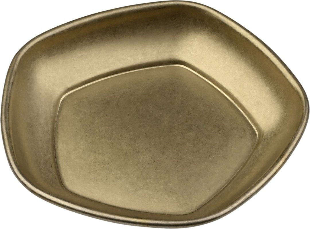 "Yoko" Schale petit fünfeckig, gold (1)