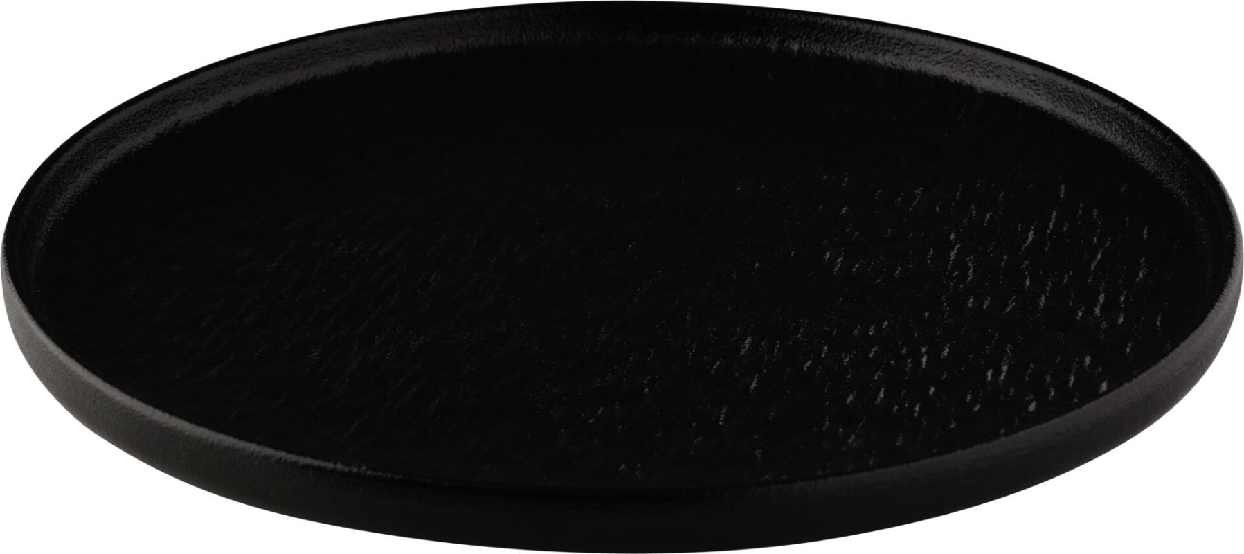 Porzellanserie "Lavanit" schwarz Teller flach (2)