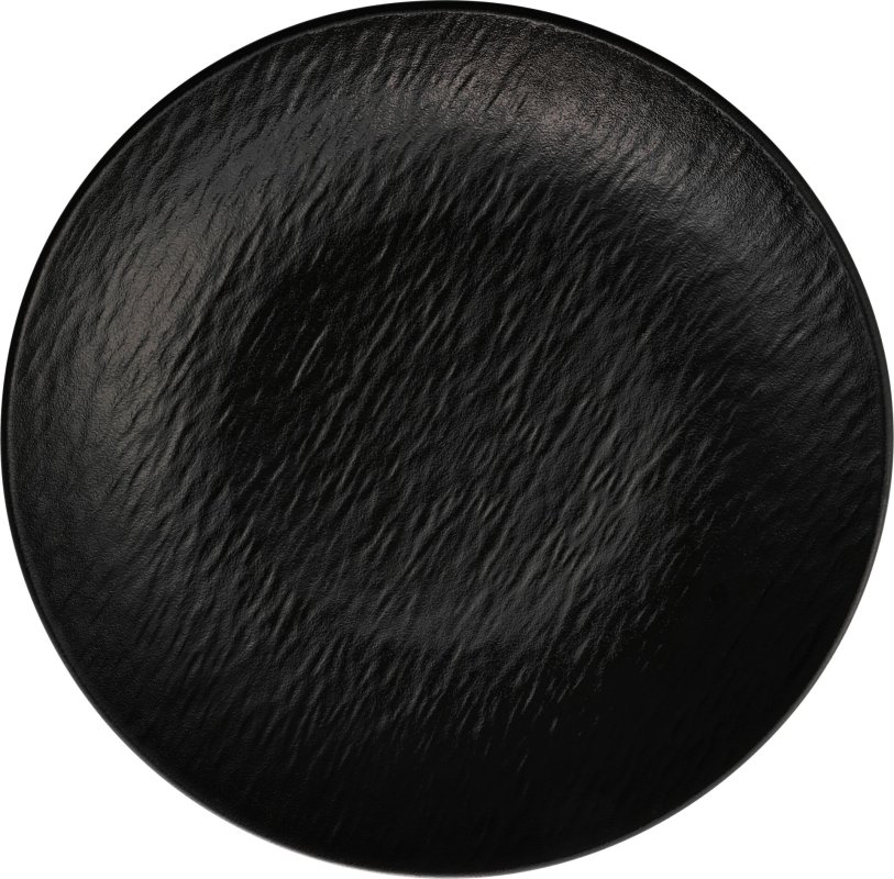 Porzellanserie "Lavanit" schwarz Teller tief (2)