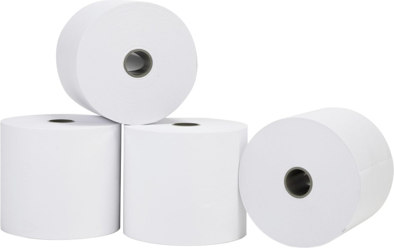 Thermorollen, weiß für Bon-Drucker 80 lfm (2)
